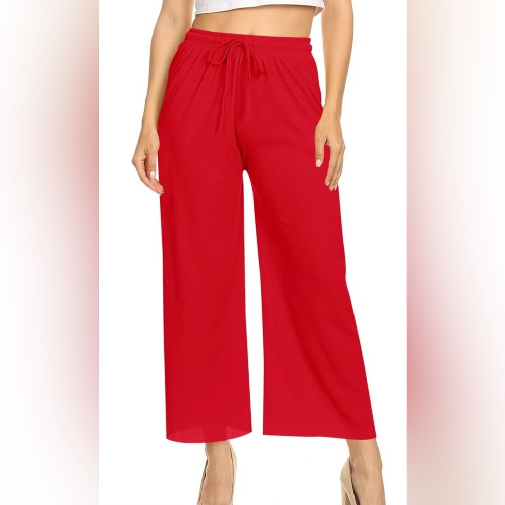 DKNY Linen Wide Leg Pants